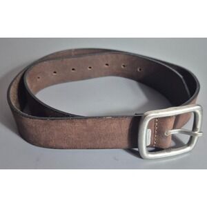 Stone Mountain Genuine Leather Mens Belt 34 36 Brown